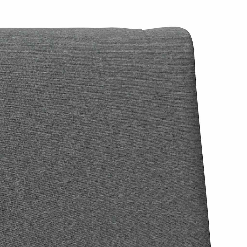 Gepolstertes Kopfteil Dunkelgrau 90 cm Massives Kiefernholz