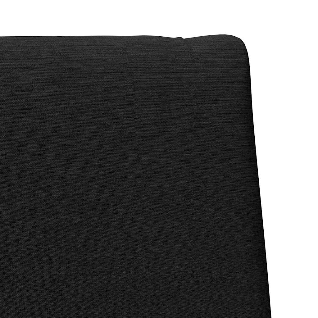 Gepolstertes Kopfteil Schwarz 75 cm Massives Kiefernholz