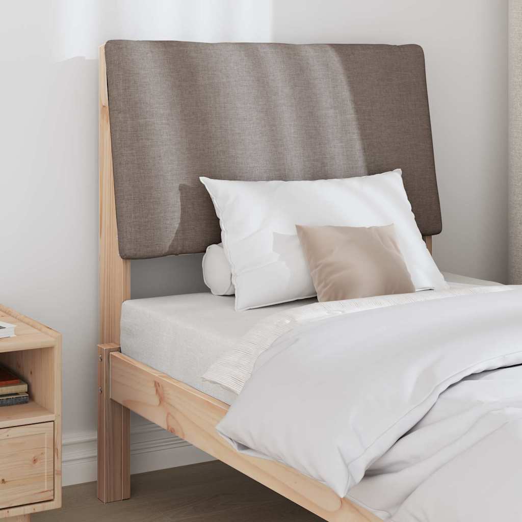 Gepolstertes Kopfteil Taupe 75 cm Massives Kiefernholz