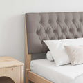 Gepolstertes Kopfteil Taupe 200 cm Massives Kiefernholz