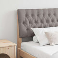 Gepolstertes Kopfteil Taupe 180 cm Massives Kiefernholz