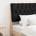 Gepolstertes Kopfteil Schwarz 80 cm Massives Kiefernholz