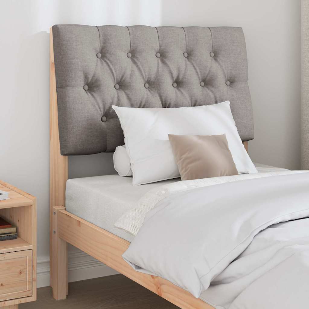 Gepolstertes Kopfteil Taupe 75 cm Massives Kiefernholz