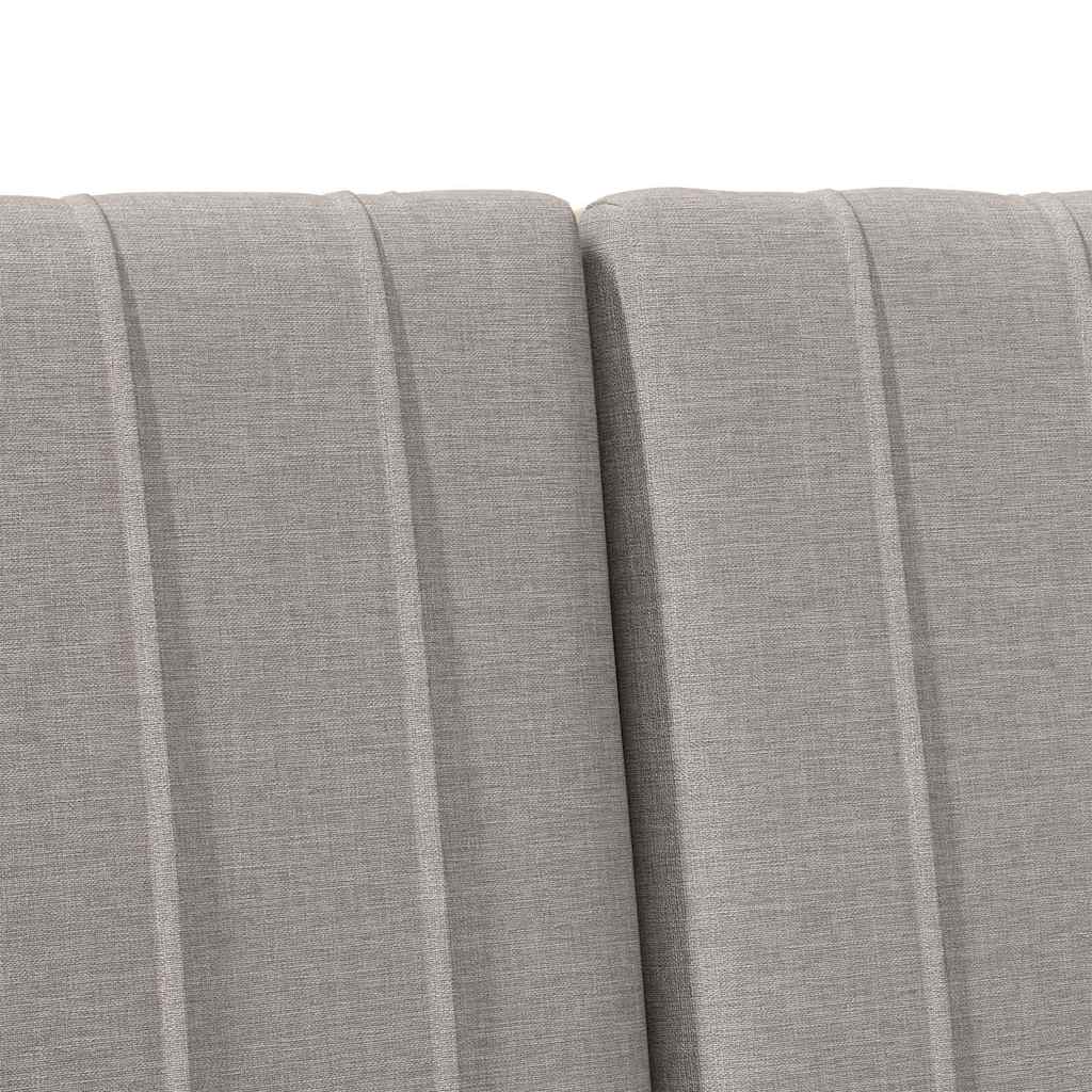 Gepolstertes Kopfteil Taupe 180 cm Massives Kiefernholz