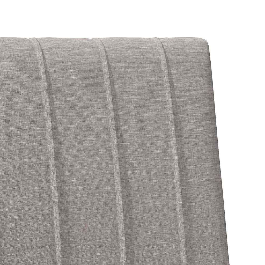 Gepolstertes Kopfteil Taupe 90 cm Massives Kiefernholz