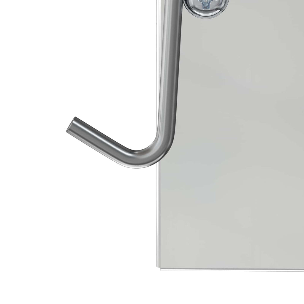 Kaninchenfütterer Silber 12,5 x 12,5 x 25 cm Verzinkter Stahl