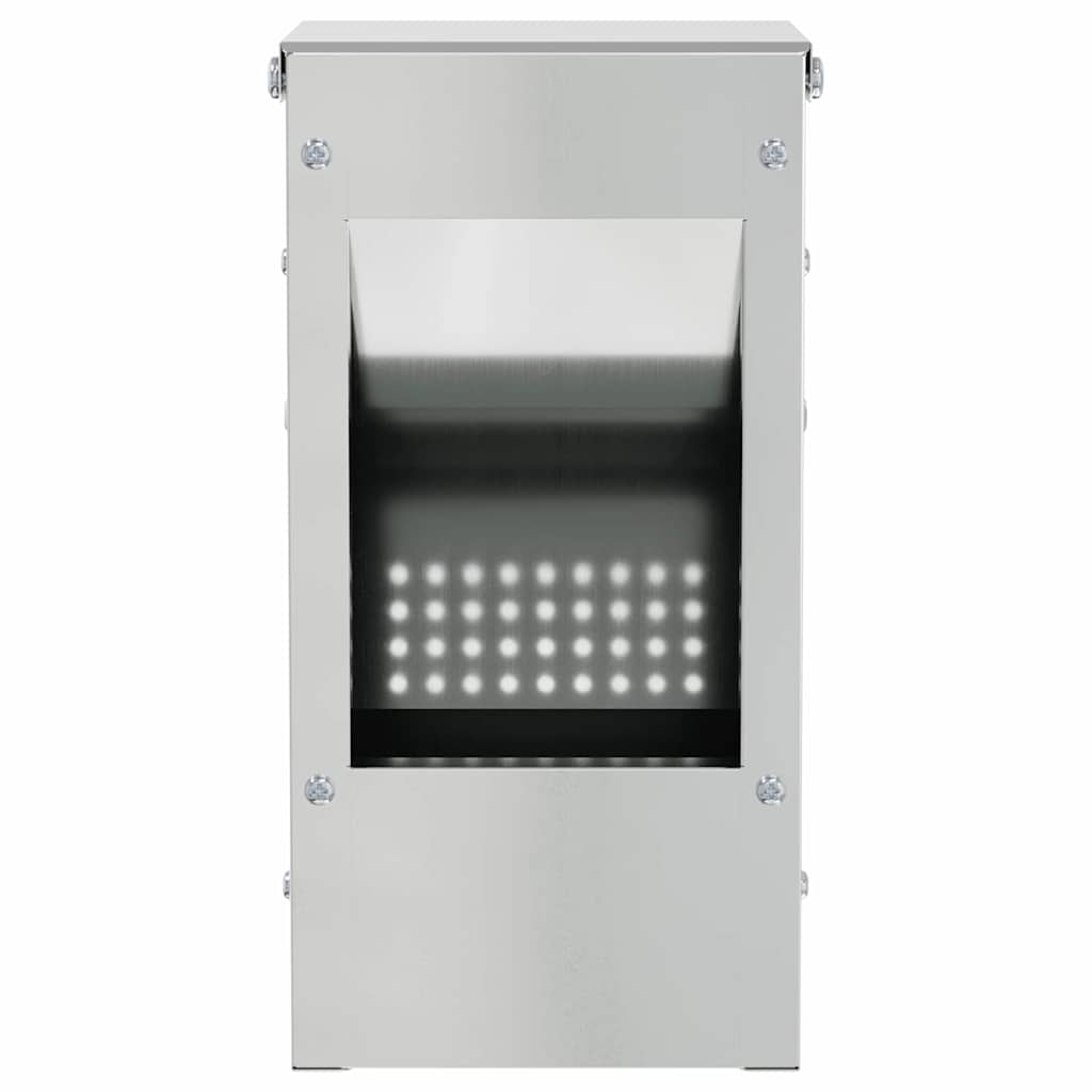 Kaninchenfütterer Silber 12,5 x 12,5 x 25 cm Verzinkter Stahl