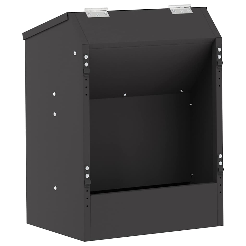 Kaninchenfütterer Schwarz 33,5 x 25,5 x 45,5 cm