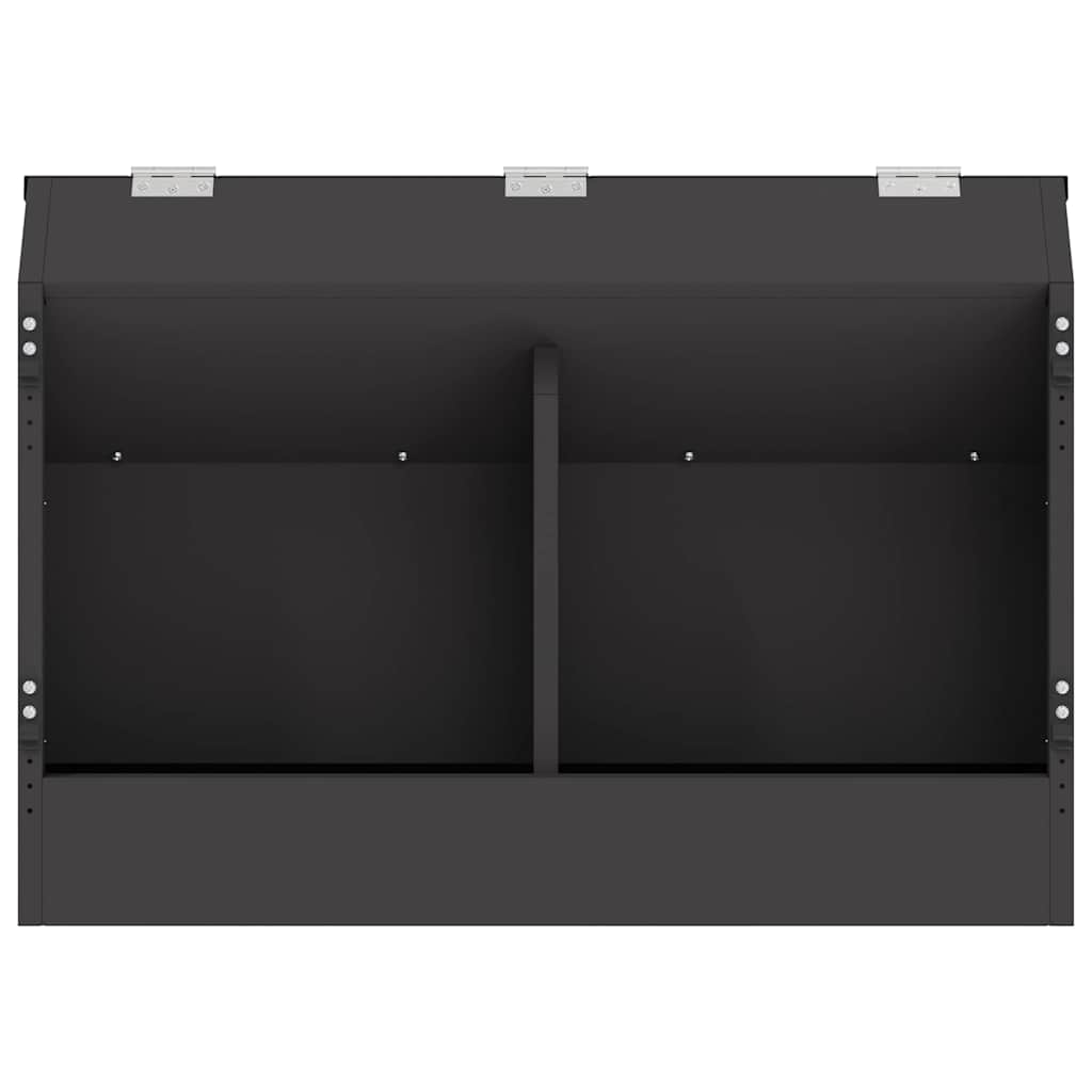 Kaninchenfütterer Schwarz 64,5 x 25,5 x 45,5 cm