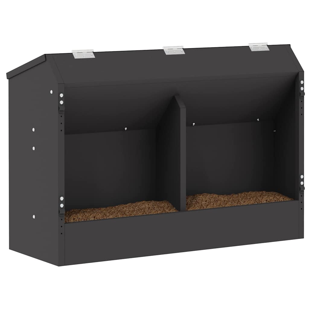 Kaninchenfütterer Schwarz 64,5 x 25,5 x 45,5 cm