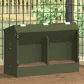 Kaninchenfütterer Olive Grün 64,5 x 25,5 x 45,5 cm