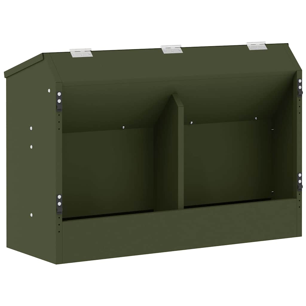 Kaninchenfütterer Olive Grün 64,5 x 25,5 x 45,5 cm