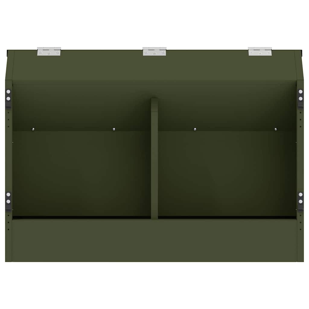 Kaninchenfütterer Olive Grün 64,5 x 25,5 x 45,5 cm