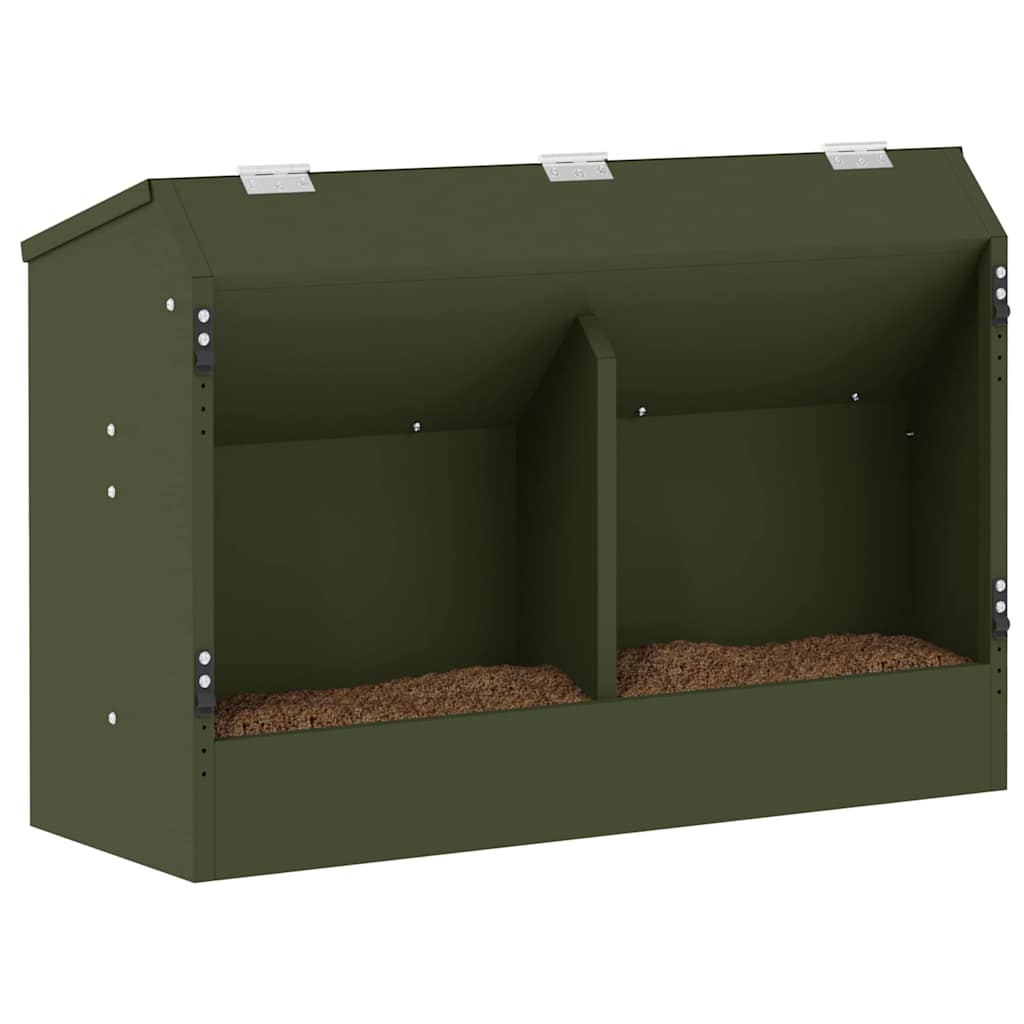 Kaninchenfütterer Olive Grün 64,5 x 25,5 x 45,5 cm