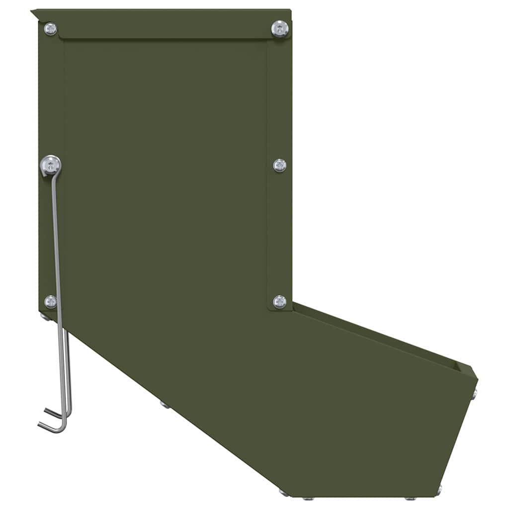 Kaninchenfütterer Olive Grün 12,5 x 26 x 28,5 cm