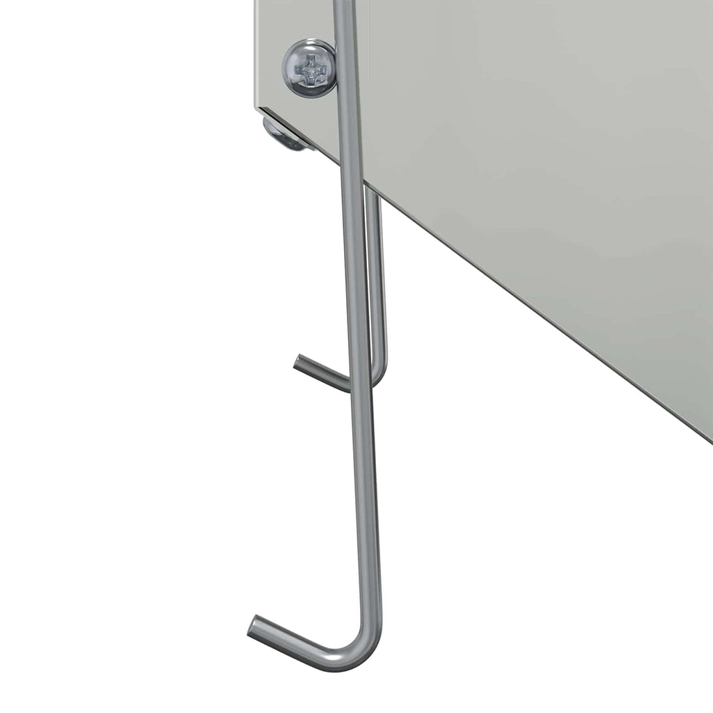 Kaninchenfütterer Silber 12,5 x 26 x 28,5 cm Verzinkter Stahl