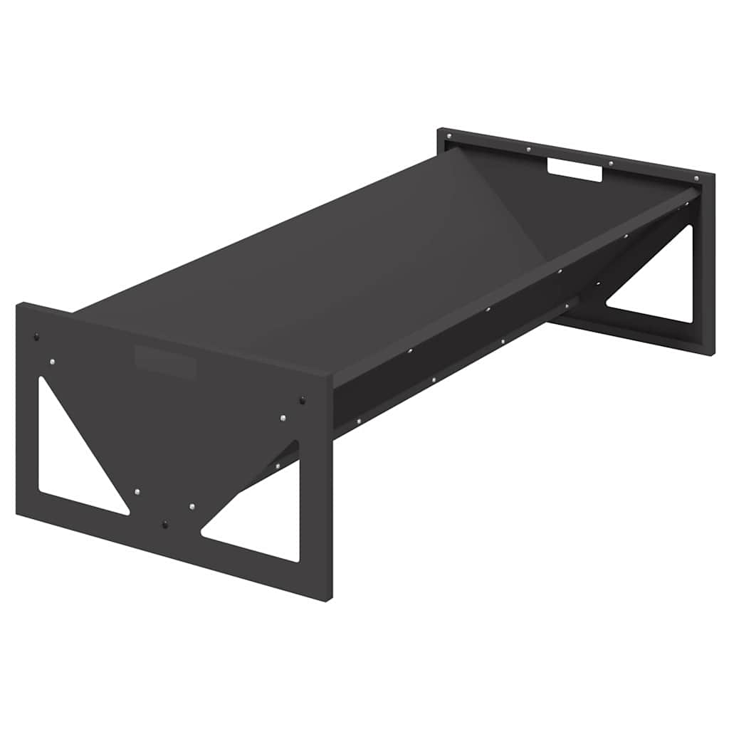 Futtertröge für Nutztiere Schwarz 108 x 50 x 28 cm