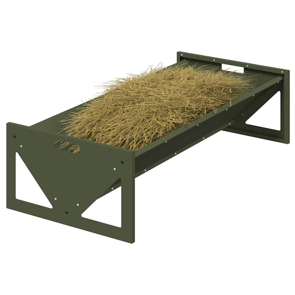 Futtertröge für Nutztiere Olive Grün 108 x 50 x 28 cm