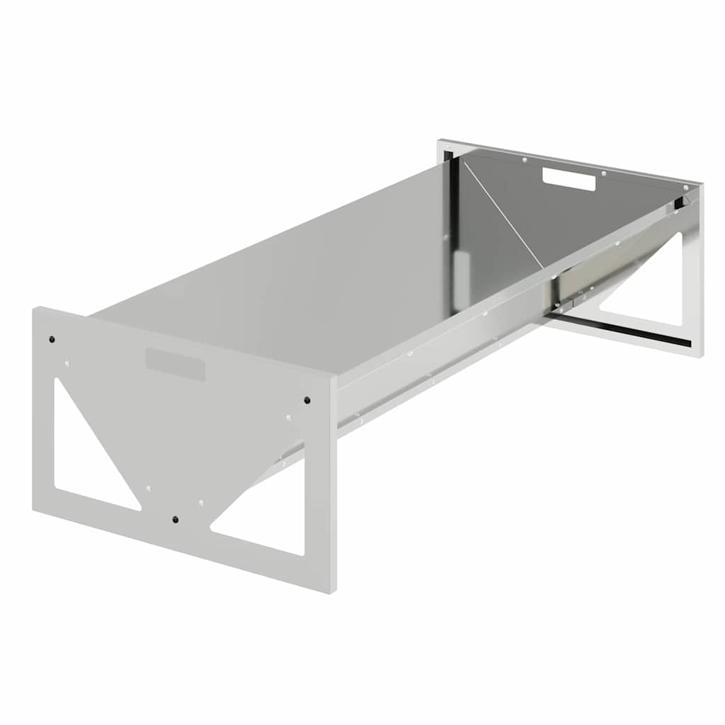 Futtertröge für Nutztiere Silber 108 x 50 x 28 cm