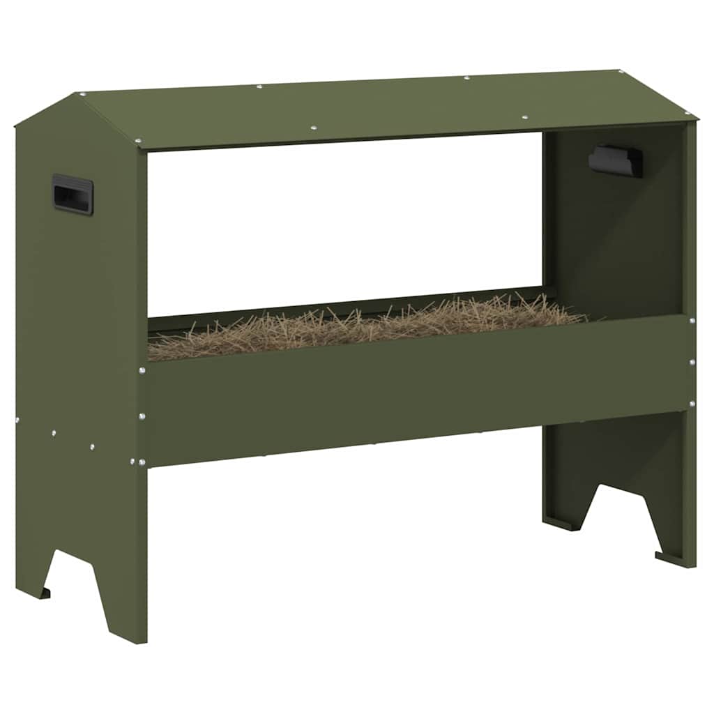 Futtertröge für Nutztiere Olive Grün 79 x 35 x 62 cm