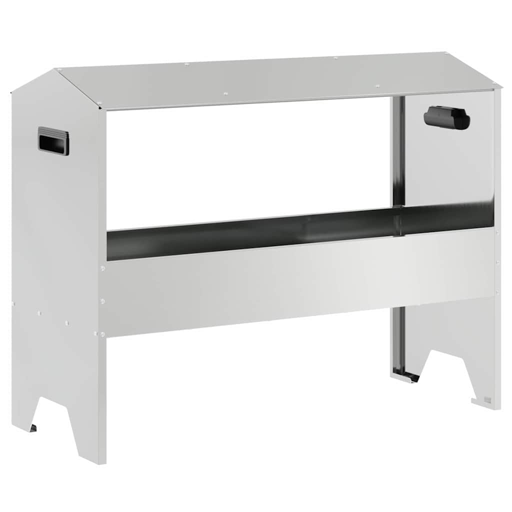 Futtertröge für Nutztiere Silber 79 x 35 x 62 cm