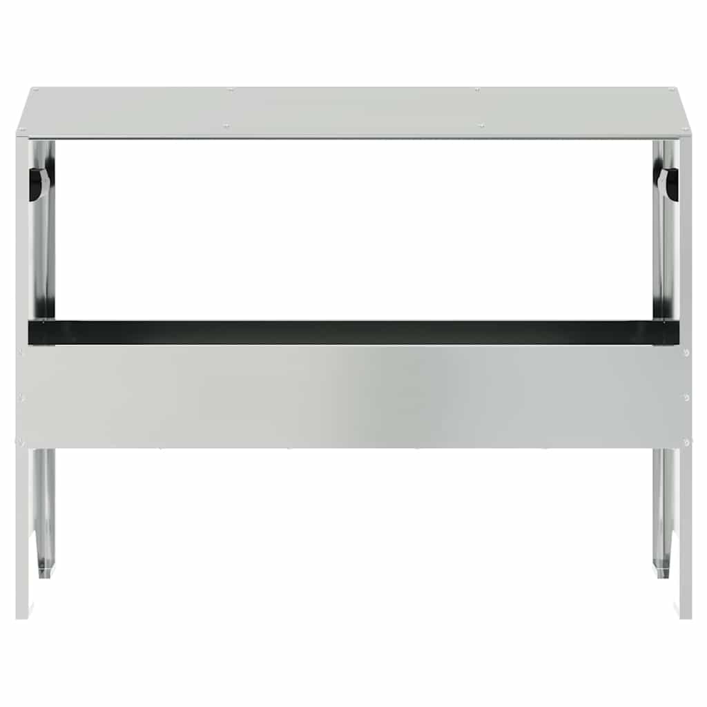 Futtertröge für Nutztiere Silber 79 x 35 x 62 cm