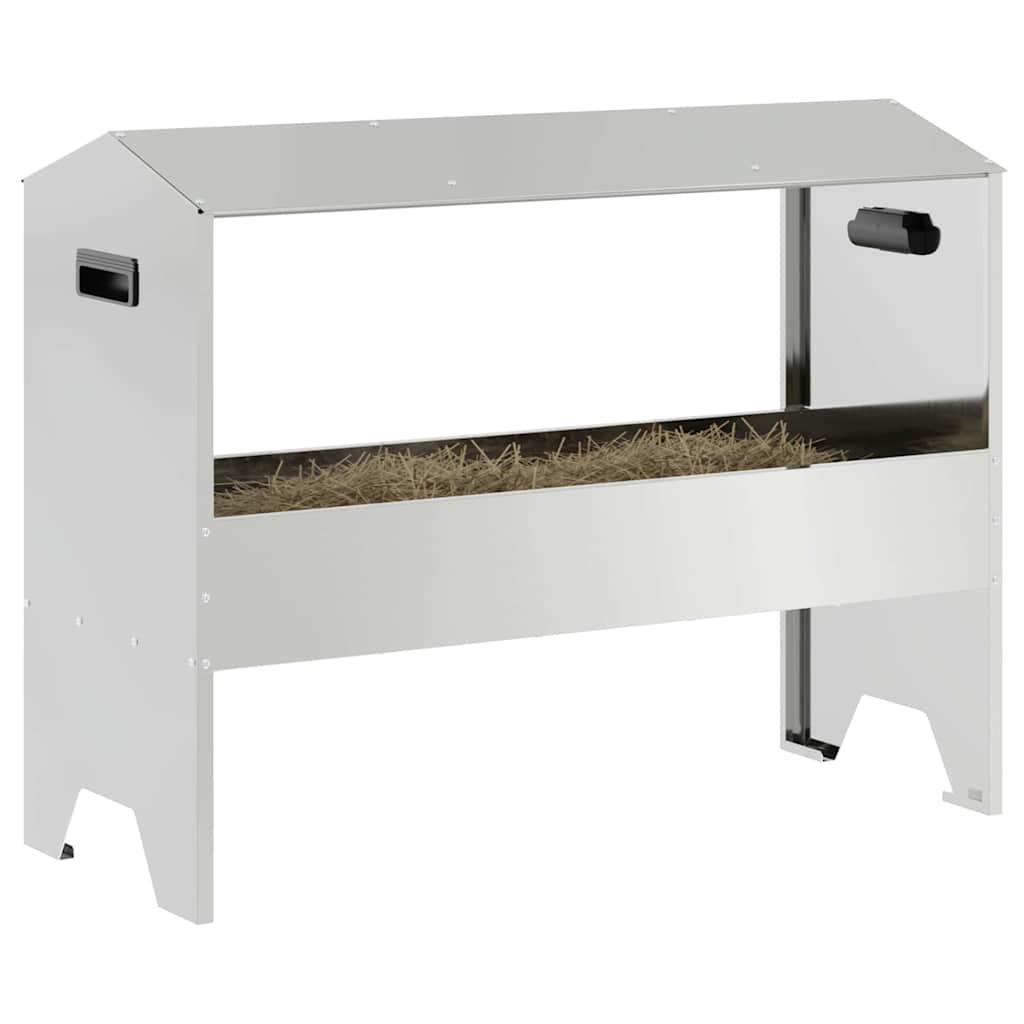 Futtertröge für Nutztiere Silber 79 x 35 x 62 cm