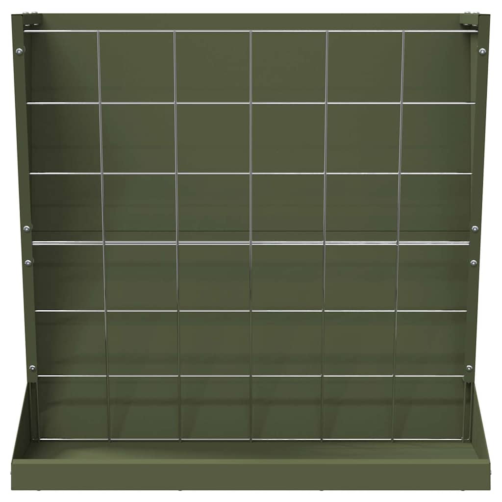 Heu Futterspender Olive Grün 71 x 33 x 70 cm