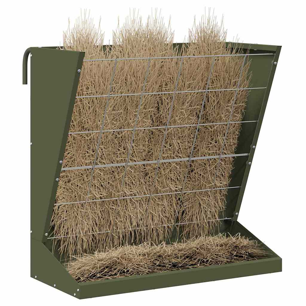 Heu Futterspender Olive Grün 71 x 33 x 70 cm