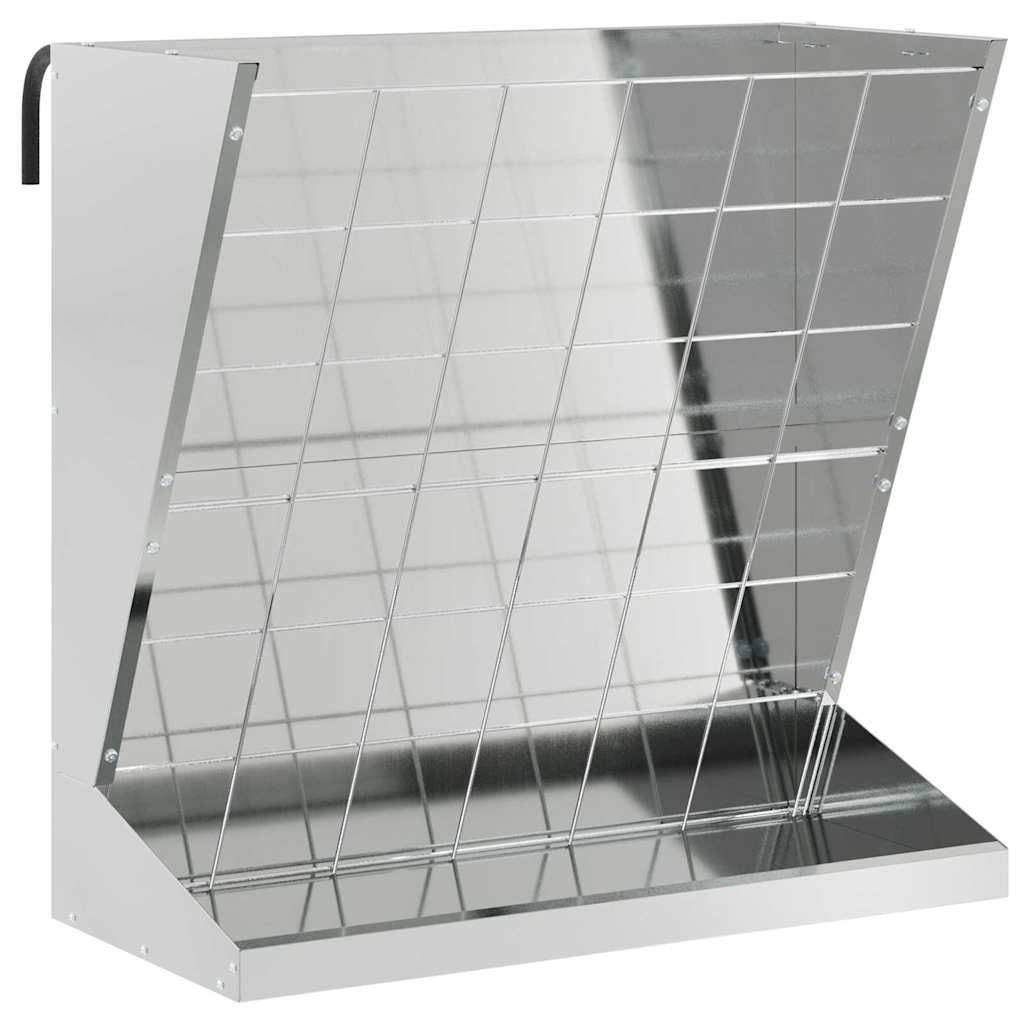 Heu Futterspender Silber 71 x 33 x 70 cm Verzinkter Stahl