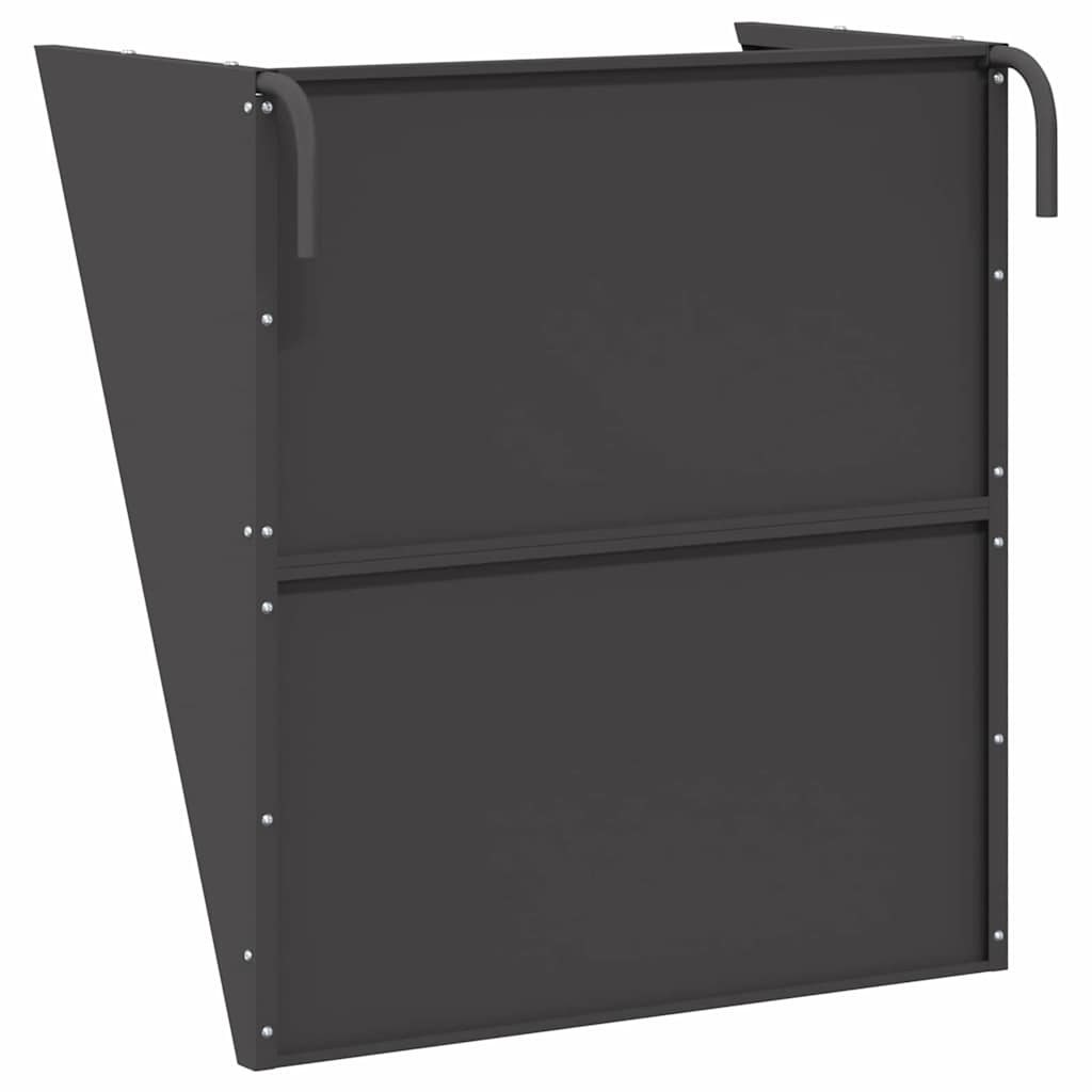 Hängender Heufutterspender Schwarz 61 x 33 x 66 cm