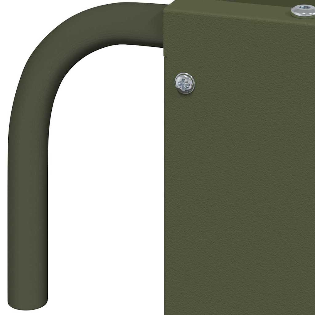 Hängender Heufutterspender Olive Grün 61 x 33 x 66 cm