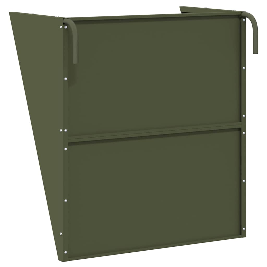 Hängender Heufutterspender Olive Grün 61 x 33 x 66 cm