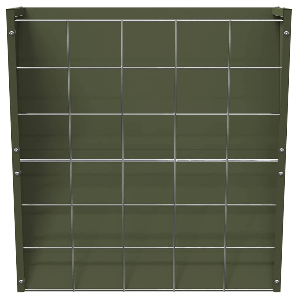 Hängender Heufutterspender Olive Grün 61 x 33 x 66 cm