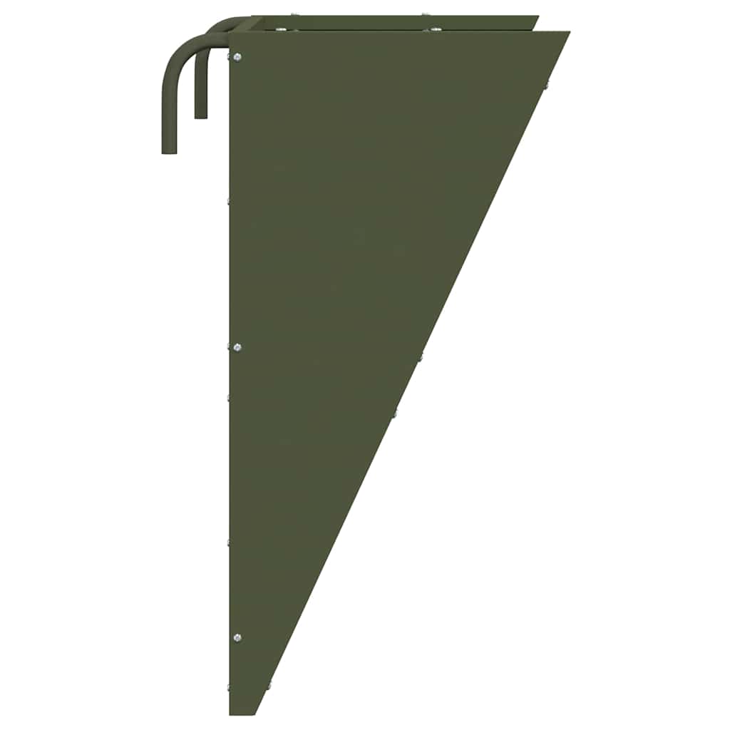 Hängender Heufutterspender Olive Grün 61 x 33 x 66 cm