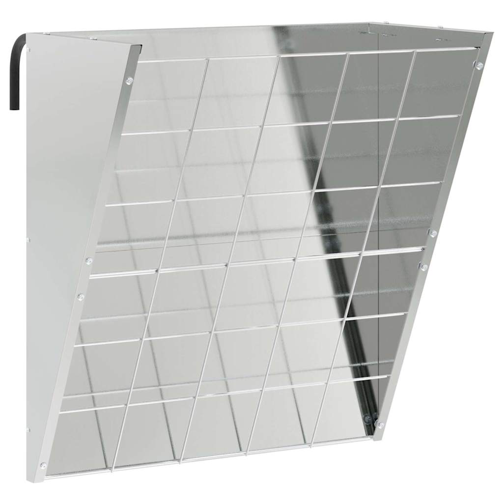 Hängender Heufutterspender Silber 61 x 33 x 66 cm