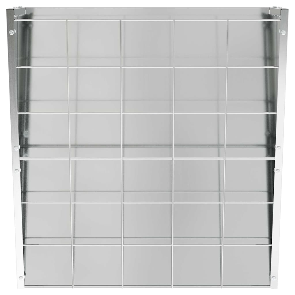 Hängender Heufutterspender Silber 61 x 33 x 66 cm