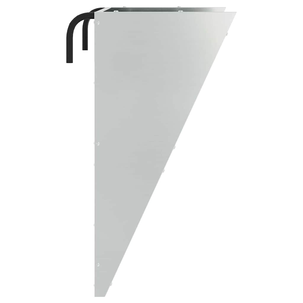 Hängender Heufutterspender Silber 61 x 33 x 66 cm