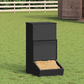Schweinfutterspender Schwarz 55 x 38 x 76 cm