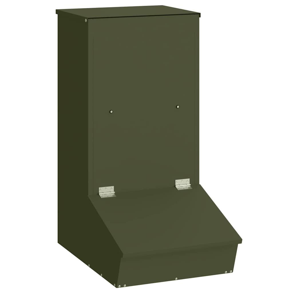 Schweinfutterspender Olive Grün 55 x 38 x 76 cm