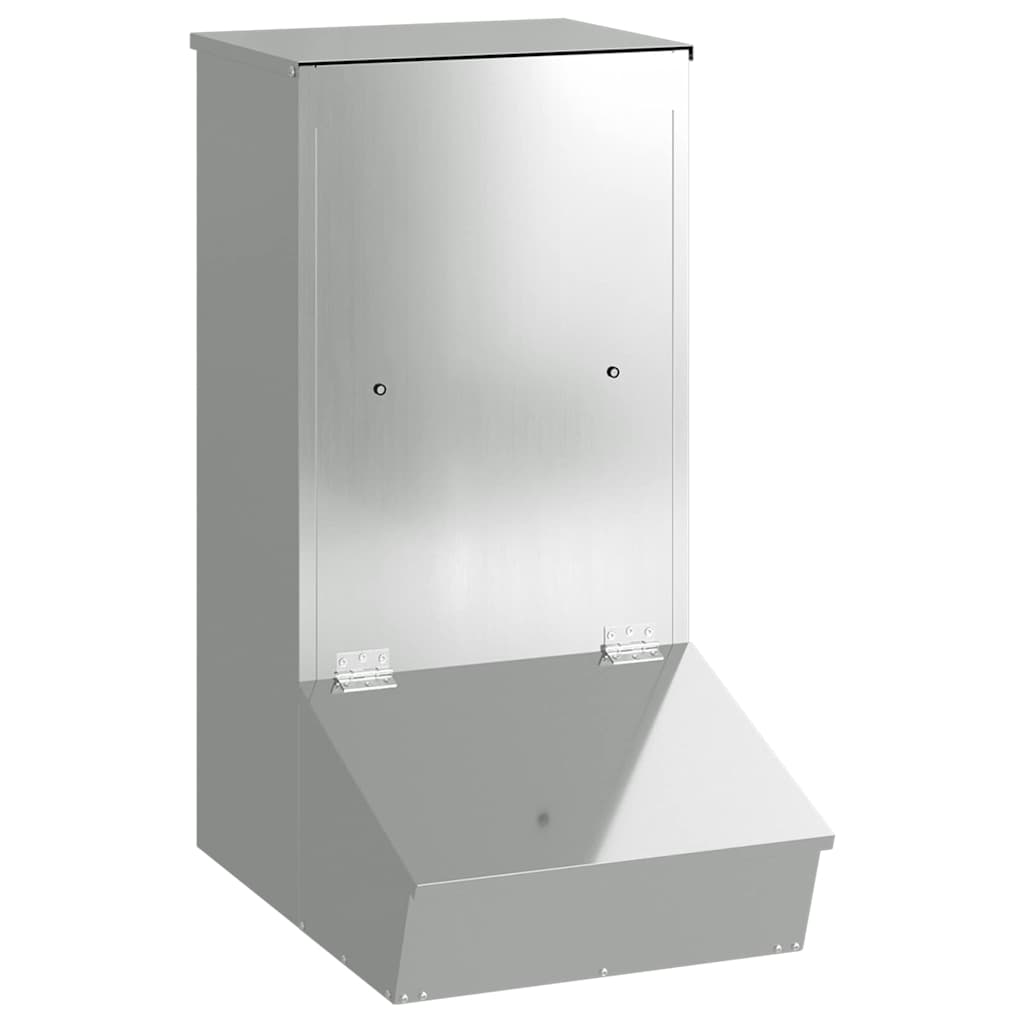 Schweinfutterspender Silber 55 x 38 x 76 cm Verzinkter Stahl