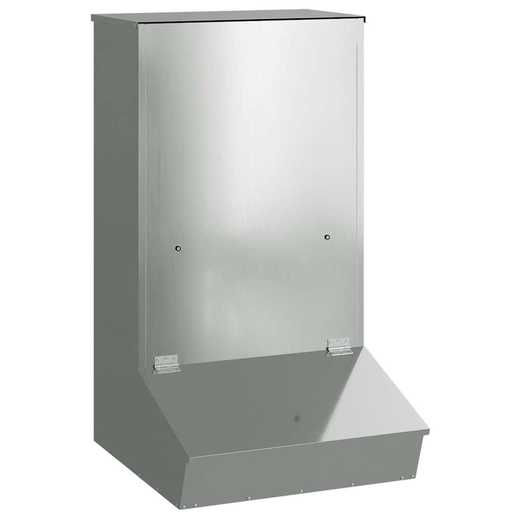 Schweinfutterspender Silber 55 x 51 x 91,5 cm Verzinkter Stahl