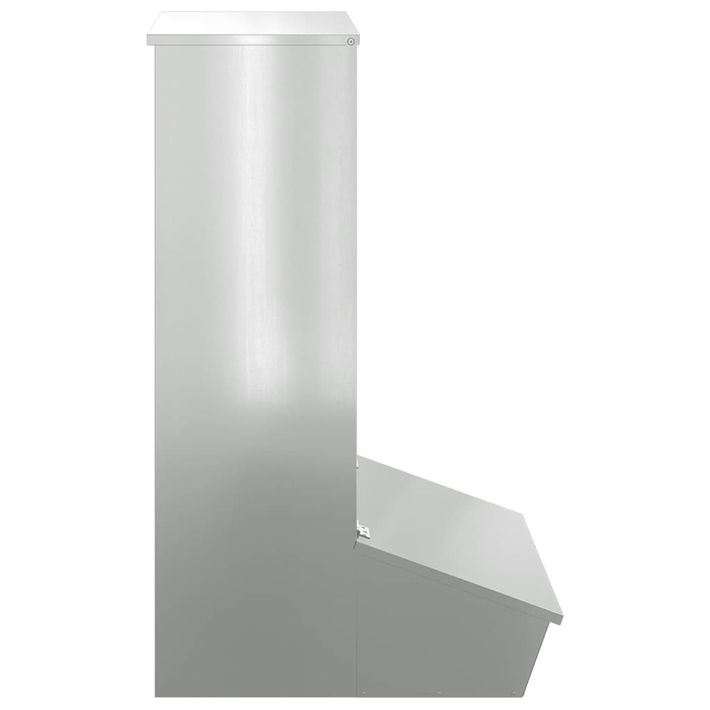 Schweinfutterspender Silber 55 x 51 x 91,5 cm Verzinkter Stahl