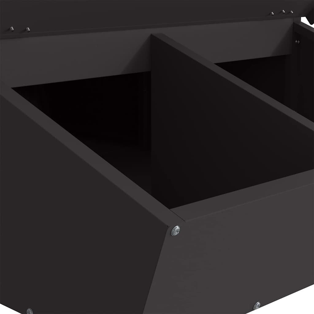 Schweinfutterspender Schwarz 82 x 51 x 91,5 cm