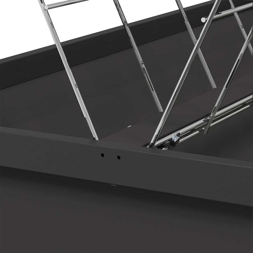 Viehfutterspender Schwarz 100 x 60 x 90 cm Kaltgewalzter Stahl