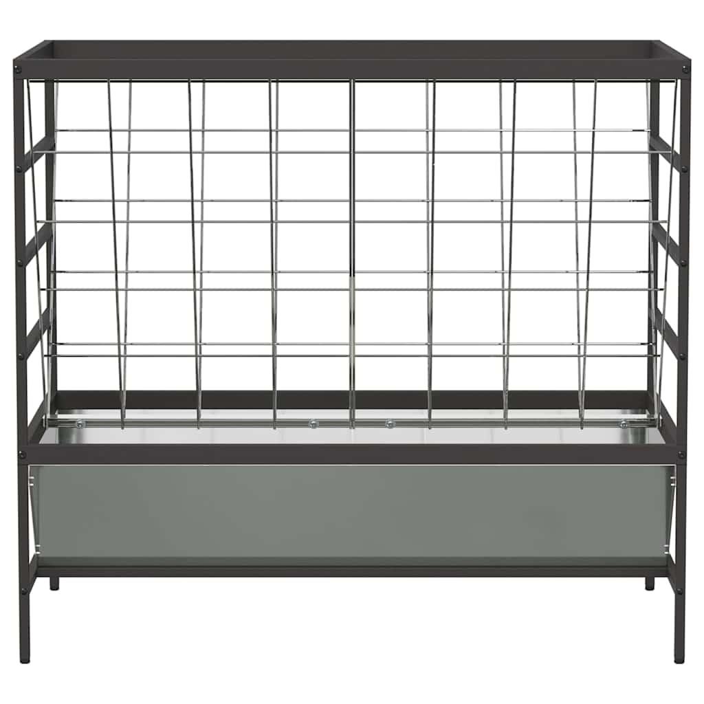 Viehfutterspender Silber 100 x 60 x 90 cm Verzinkter Stahl