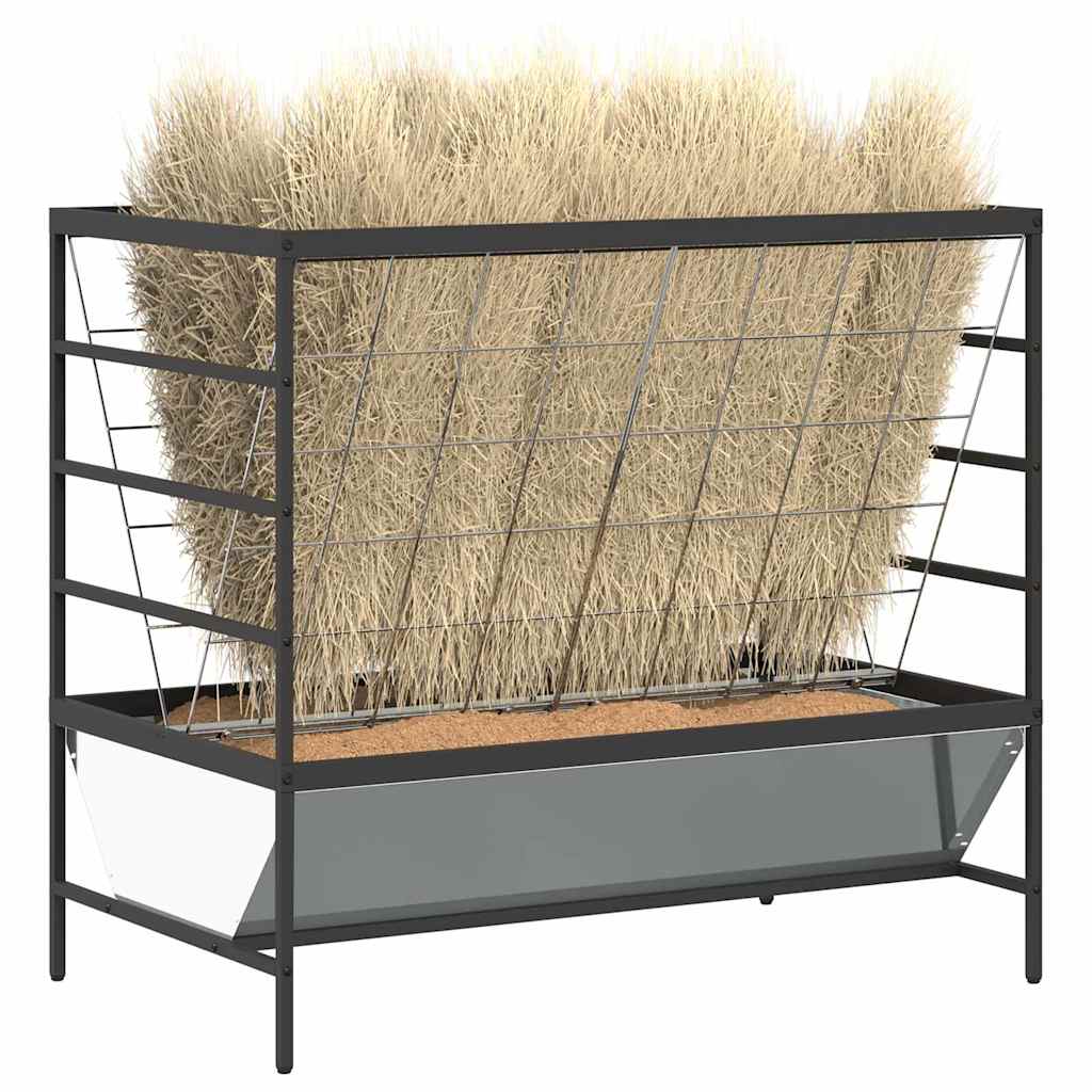 Viehfutterspender Silber 100 x 60 x 90 cm Verzinkter Stahl