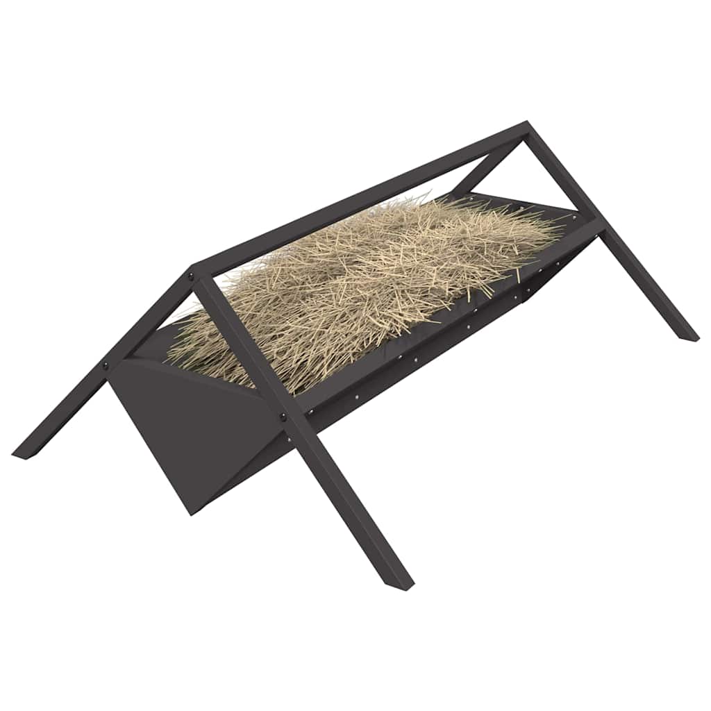 Futtertröge für Nutztiere Schwarz 111 x 76 x 38 cm