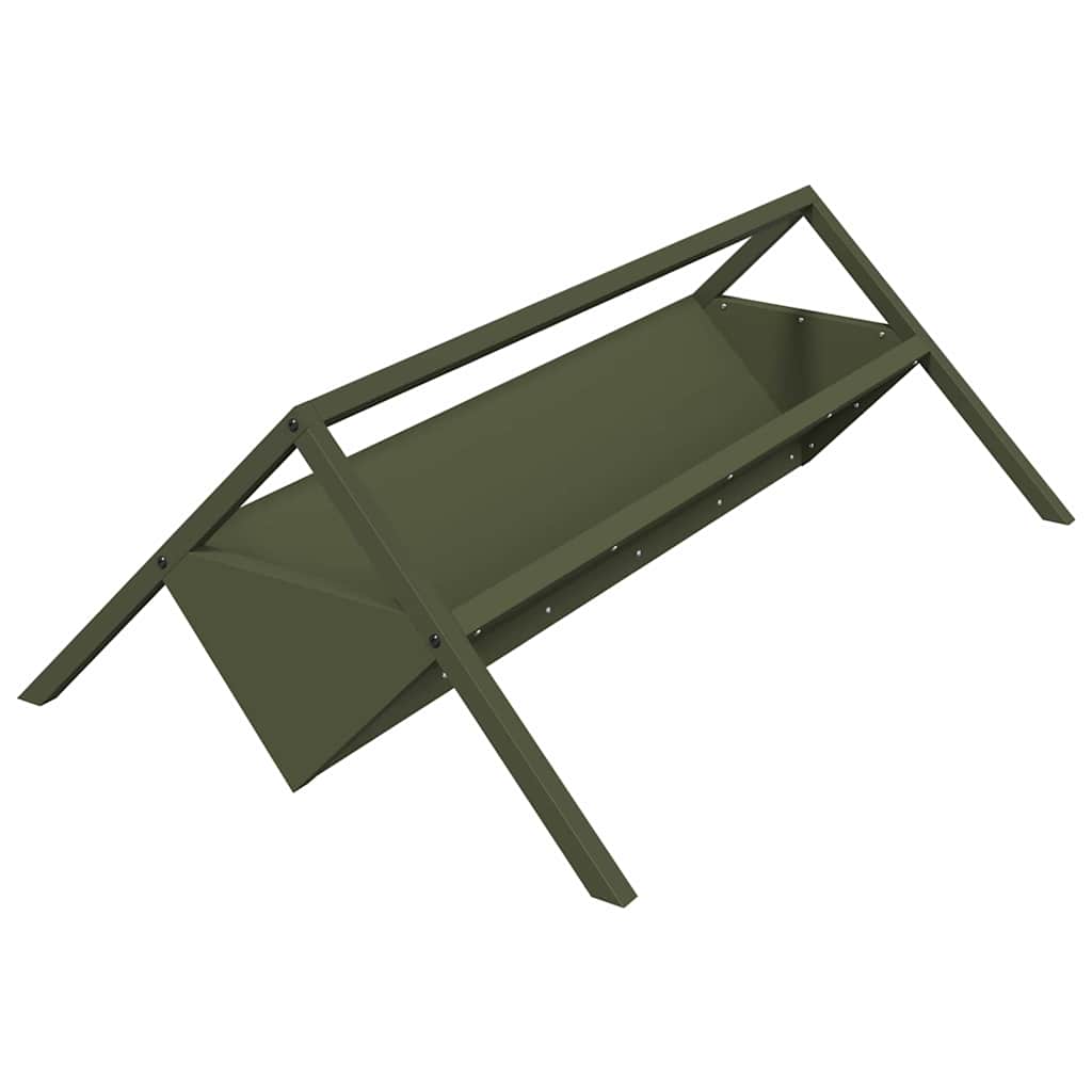 Futtertröge für Nutztiere Olive Grün 111 x 76 x 38 cm