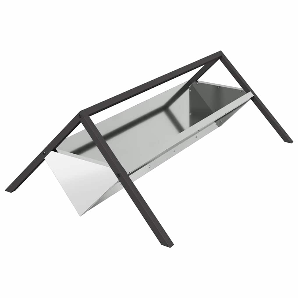 Futtertröge für Nutztiere Silber 111 x 76 x 38 cm